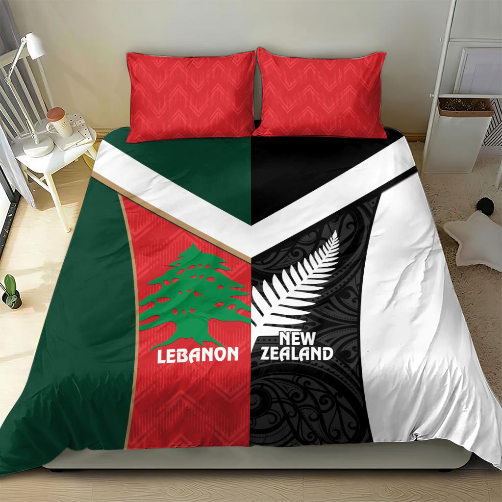 Rugby New Zealand and Lebanon Bedding Set All Black Cedars Together