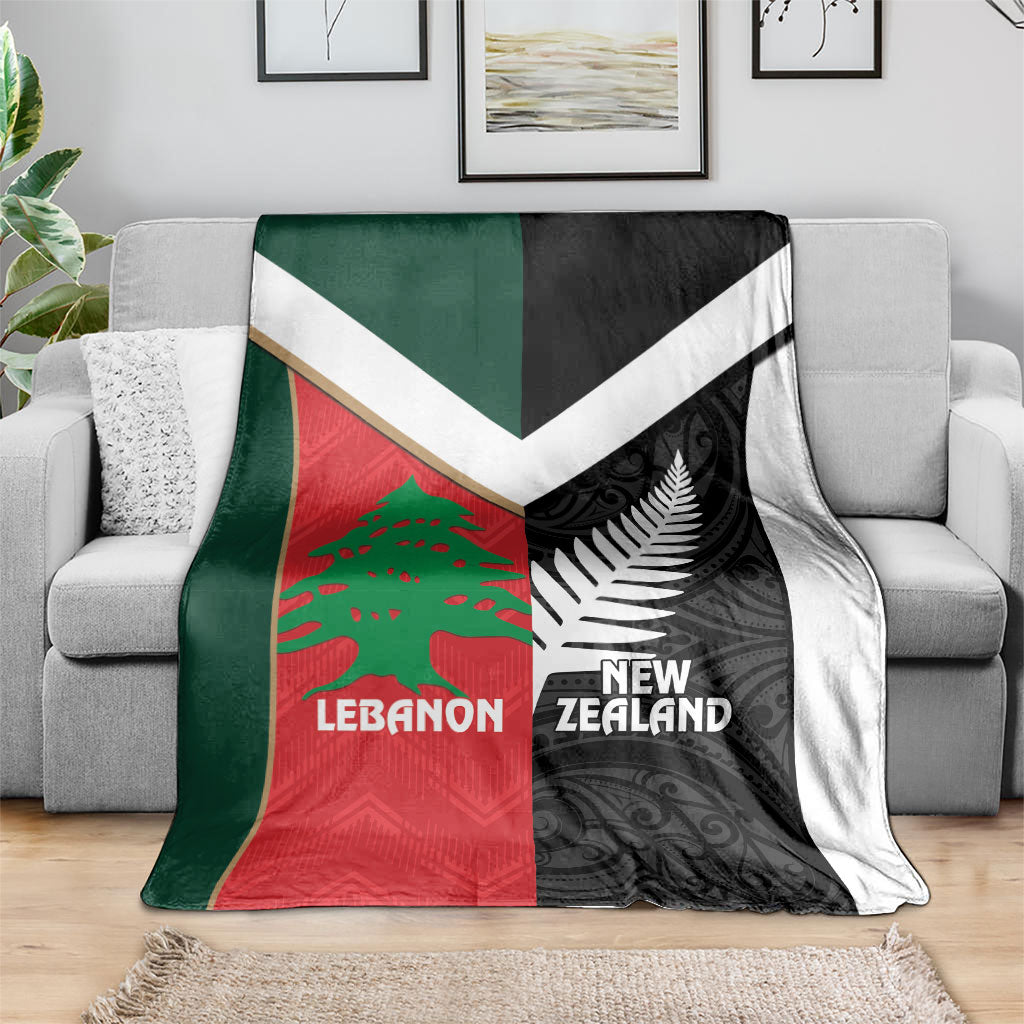 Rugby New Zealand and Lebanon Blanket All Black Cedars Together