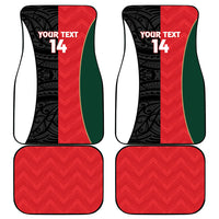 Custom Rugby New Zealand and Lebanon Car Mats All Black Cedars Together