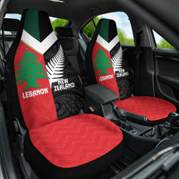 Rugby New Zealand and Lebanon Car Seat Cover All Black Cedars Together