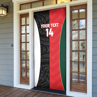 Custom Rugby New Zealand and Lebanon Door Cover All Black Cedars Together