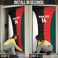 Custom Rugby New Zealand and Lebanon Door Cover All Black Cedars Together