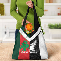 Rugby New Zealand and Lebanon Grocery Bag All Black Cedars Together