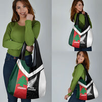 Rugby New Zealand and Lebanon Grocery Bag All Black Cedars Together