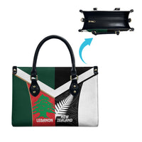 Rugby New Zealand and Lebanon Leather Bag All Black Cedars Together