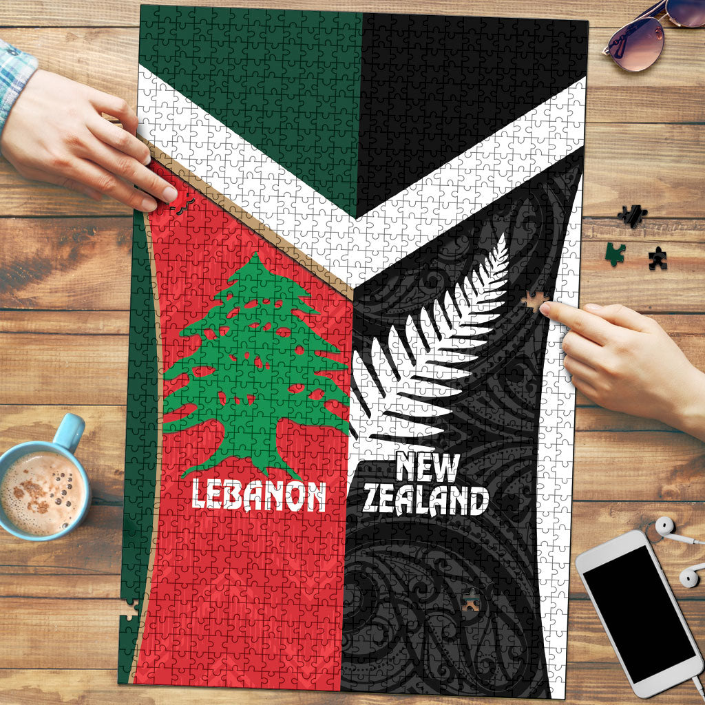 Rugby New Zealand and Lebanon Puzzle All Black Cedars Together