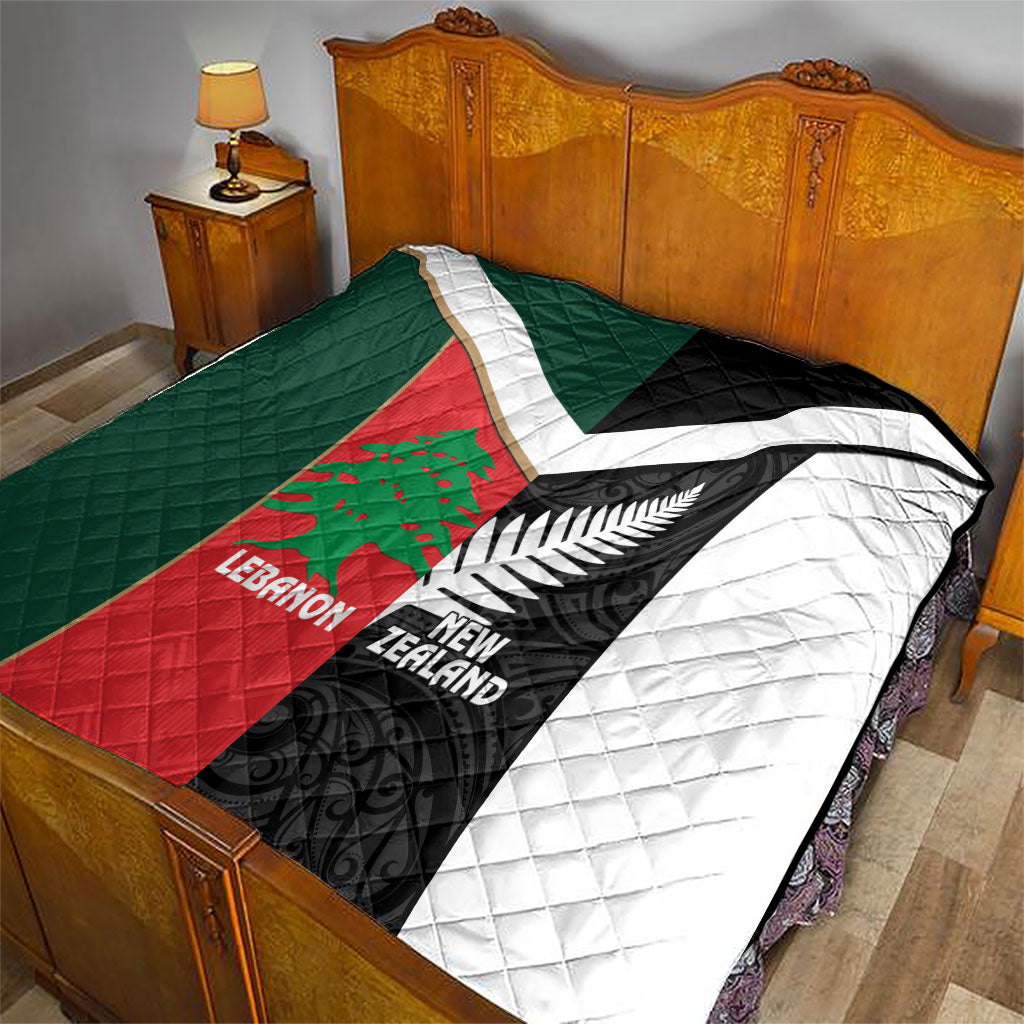 Rugby New Zealand and Lebanon Quilt All Black Cedars Together