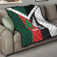 Rugby New Zealand and Lebanon Quilt All Black Cedars Together