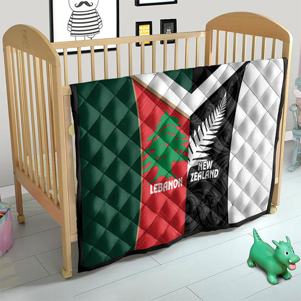 Rugby New Zealand and Lebanon Quilt All Black Cedars Together