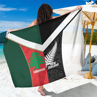 Rugby New Zealand and Lebanon Sarong All Black Cedars Together