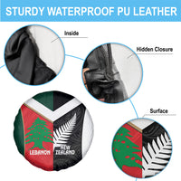 Rugby New Zealand and Lebanon Spare Tire Cover All Black Cedars Together