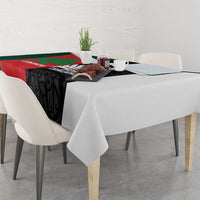 Rugby New Zealand and Lebanon Tablecloth All Black Cedars Together