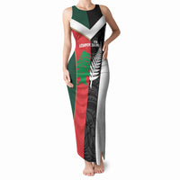 Custom Rugby New Zealand and Lebanon Tank Maxi Dress All Black Cedars Together