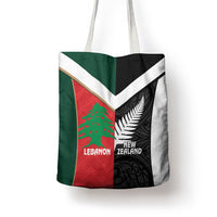 Rugby New Zealand and Lebanon Tote Bag All Black Cedars Together