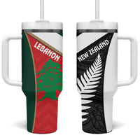 Rugby New Zealand and Lebanon Tumbler With Handle All Black Cedars Together