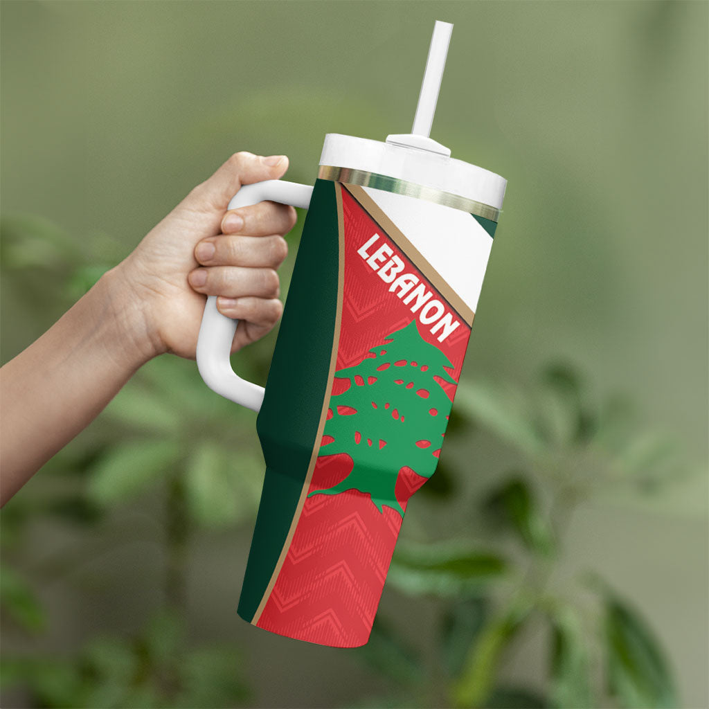 Rugby New Zealand and Lebanon Tumbler With Handle All Black Cedars Together