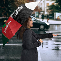 Rugby New Zealand and Lebanon Umbrella All Black Cedars Together