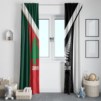 Rugby New Zealand and Lebanon Window Curtain All Black Cedars Together
