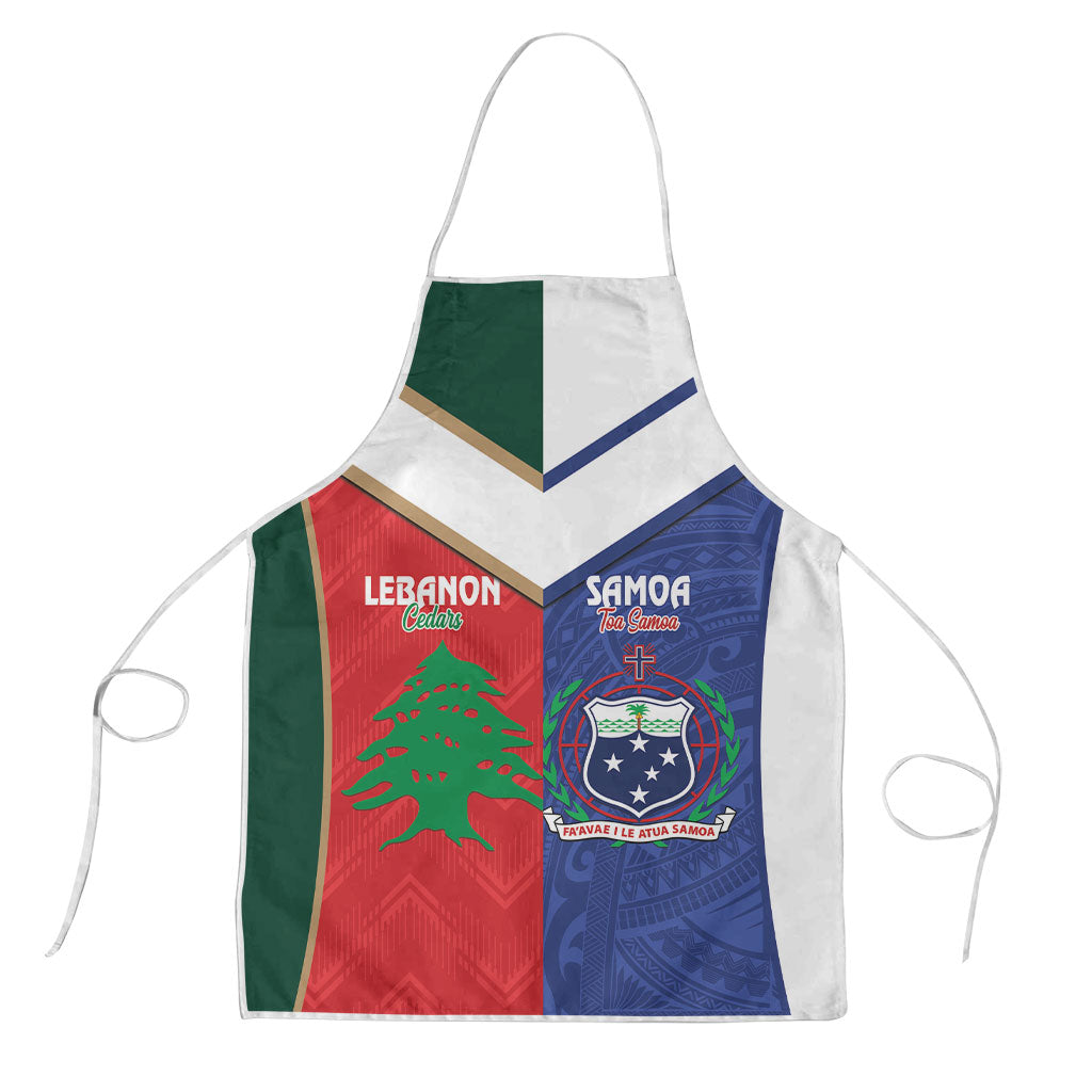 Rugby Samoa and Lebanon Apron Toa Samoa Cedars Together
