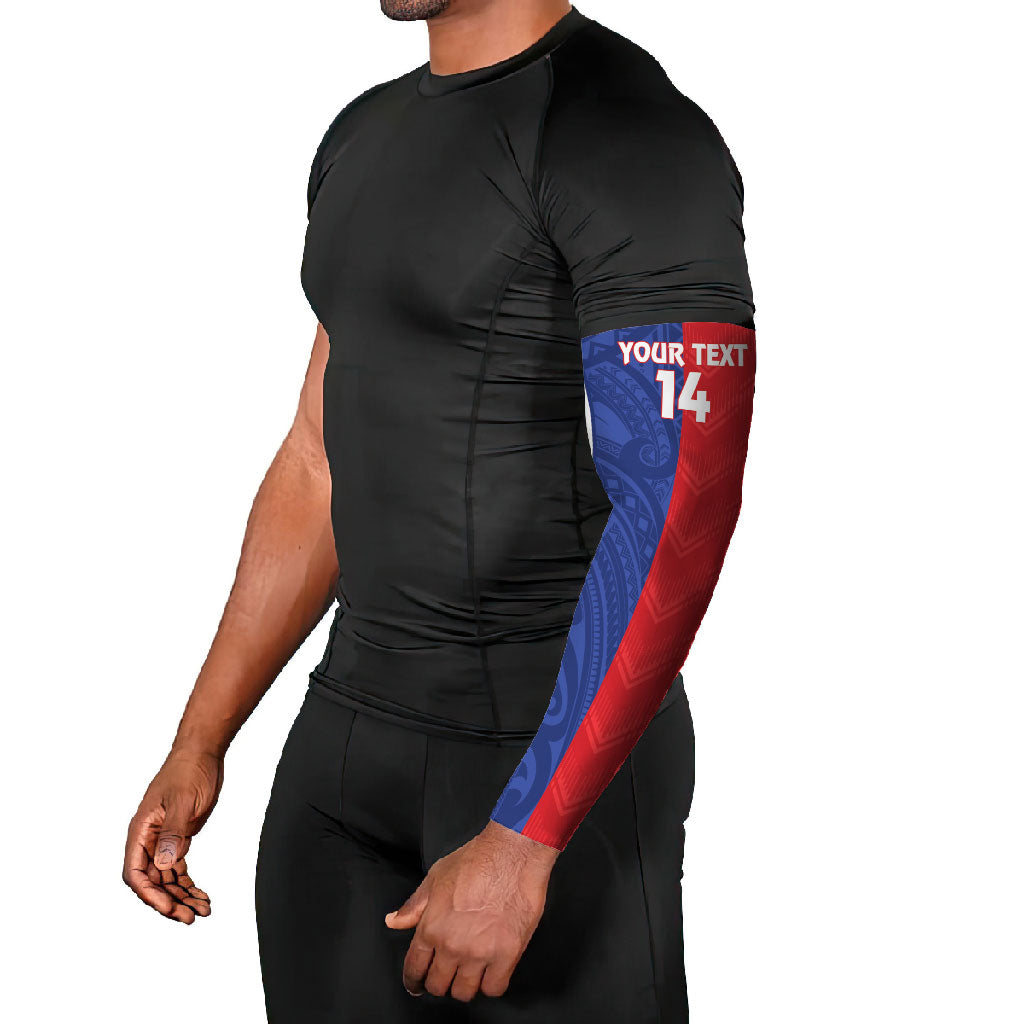 Custom Rugby Samoa and Lebanon Arm Sleeves Toa Samoa Cedars Together