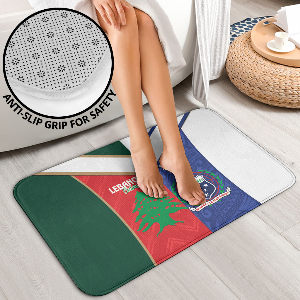 Rugby Samoa and Lebanon Bathroom Set Toa Samoa Cedars Together