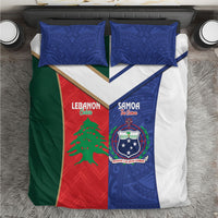 Rugby Samoa and Lebanon Bedding Set Toa Samoa Cedars Together