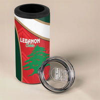 Rugby Samoa and Lebanon 4 in 1 Can Cooler Tumbler Toa Samoa Cedars Together
