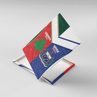 Rugby Samoa and Lebanon Canvas Wall Art Toa Samoa Cedars Together