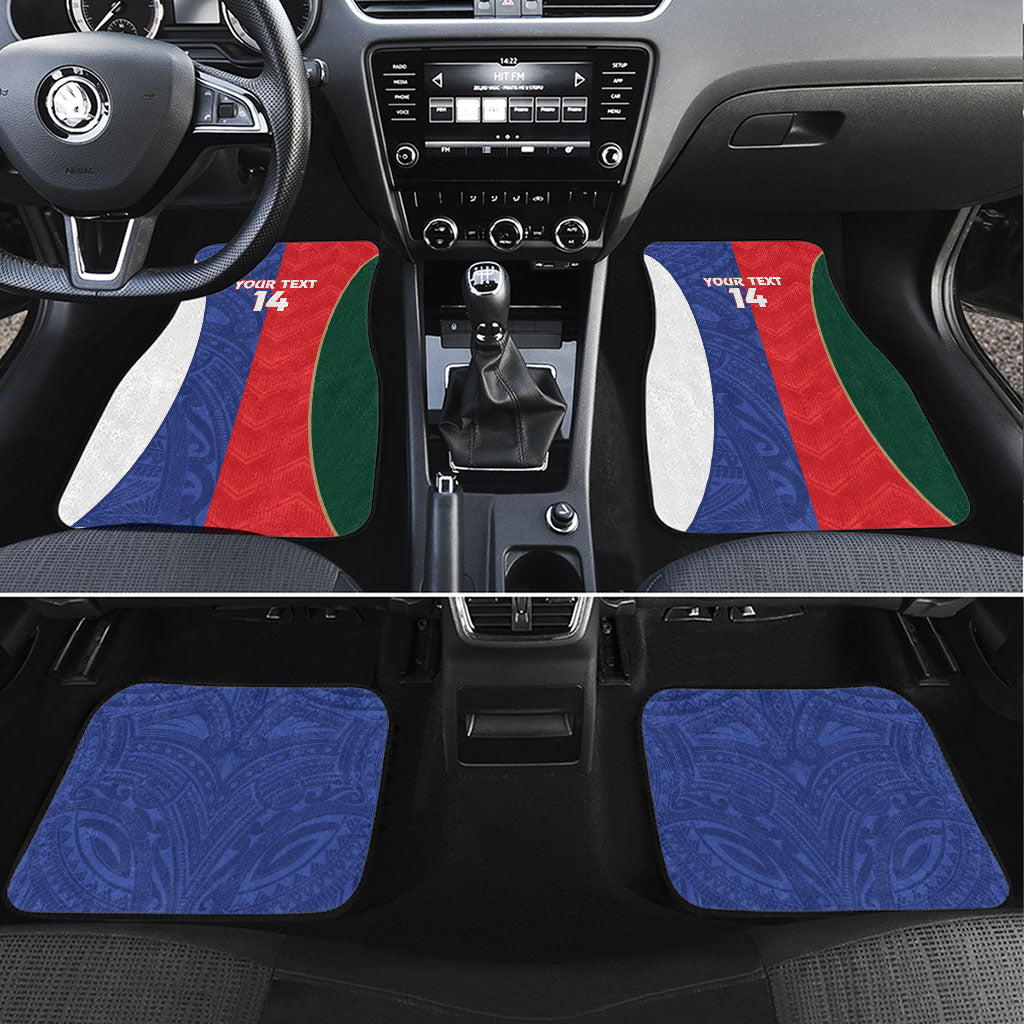 Custom Rugby Samoa and Lebanon Car Mats Toa Samoa Cedars Together