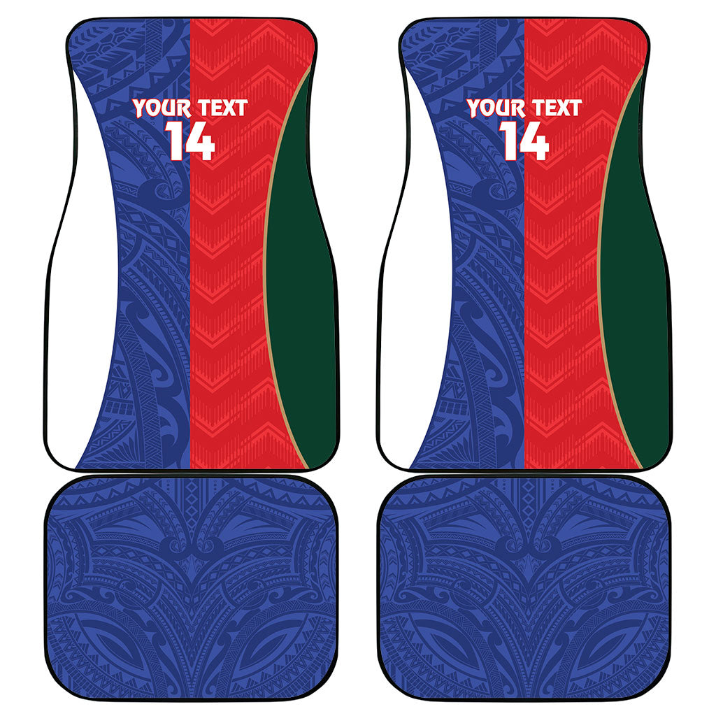 Custom Rugby Samoa and Lebanon Car Mats Toa Samoa Cedars Together