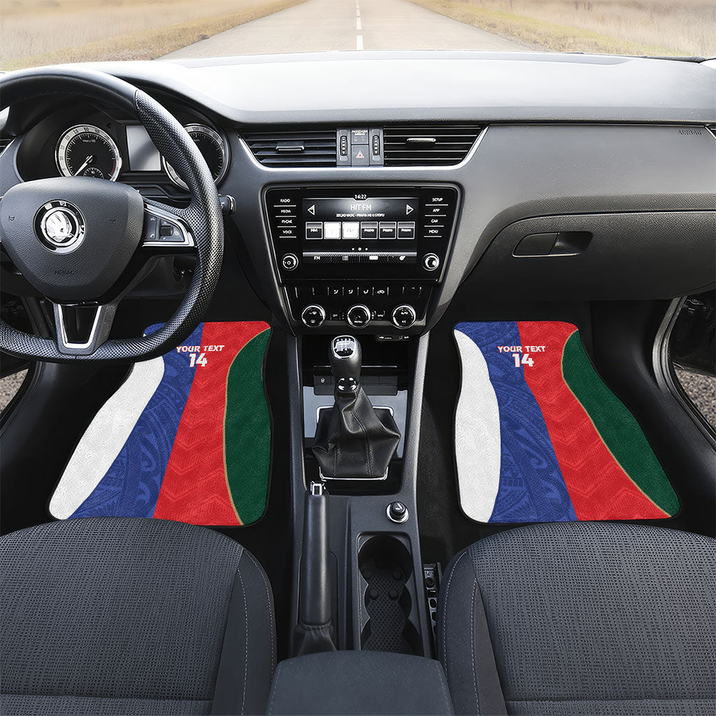 Custom Rugby Samoa and Lebanon Car Mats Toa Samoa Cedars Together