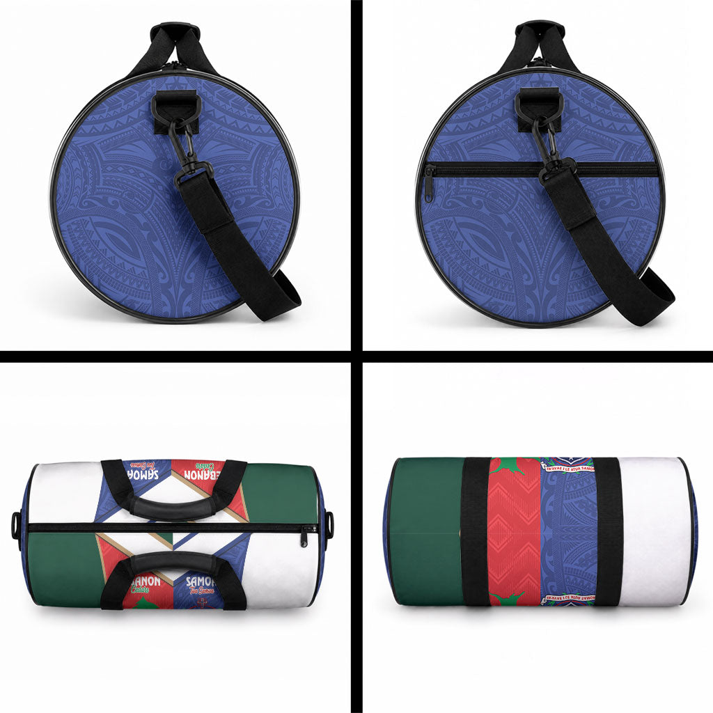 Rugby Samoa and Lebanon Duffle Bag Toa Samoa Cedars Together