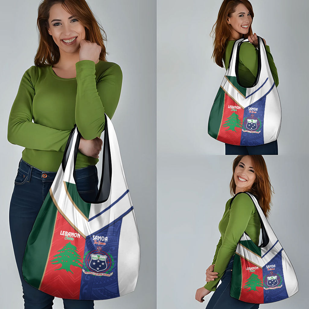 Rugby Samoa and Lebanon Grocery Bag Toa Samoa Cedars Together