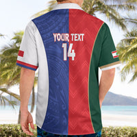 Custom Rugby Samoa and Lebanon Hawaiian Shirt Toa Samoa Cedars Together