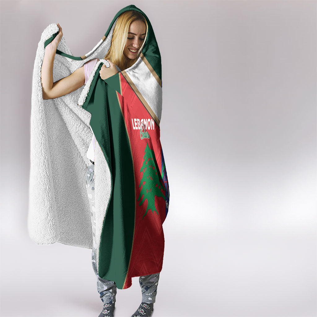 Rugby Samoa and Lebanon Hooded Blanket Toa Samoa Cedars Together