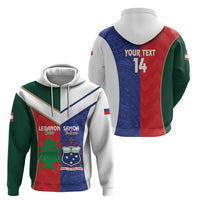 Custom Rugby Samoa and Lebanon Hoodie Toa Samoa Cedars Together