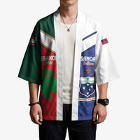Custom Rugby Samoa and Lebanon Kimono Toa Samoa Cedars Together