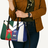 Rugby Samoa and Lebanon Leather Bag Toa Samoa Cedars Together