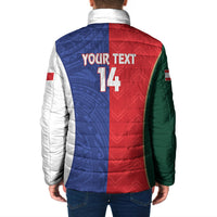 Custom Rugby Samoa and Lebanon Padded Jacket Toa Samoa Cedars Together