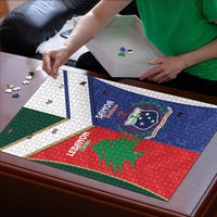 Rugby Samoa and Lebanon Puzzle Toa Samoa Cedars Together