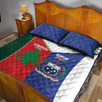 Rugby Samoa and Lebanon Quilt Bed Set Toa Samoa Cedars Together