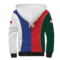 Custom Rugby Samoa and Lebanon Sherpa Hoodie Toa Samoa Cedars Together
