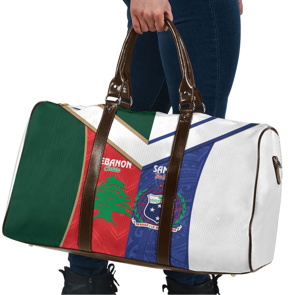 Rugby Samoa and Lebanon Travel Bag Toa Samoa Cedars Together