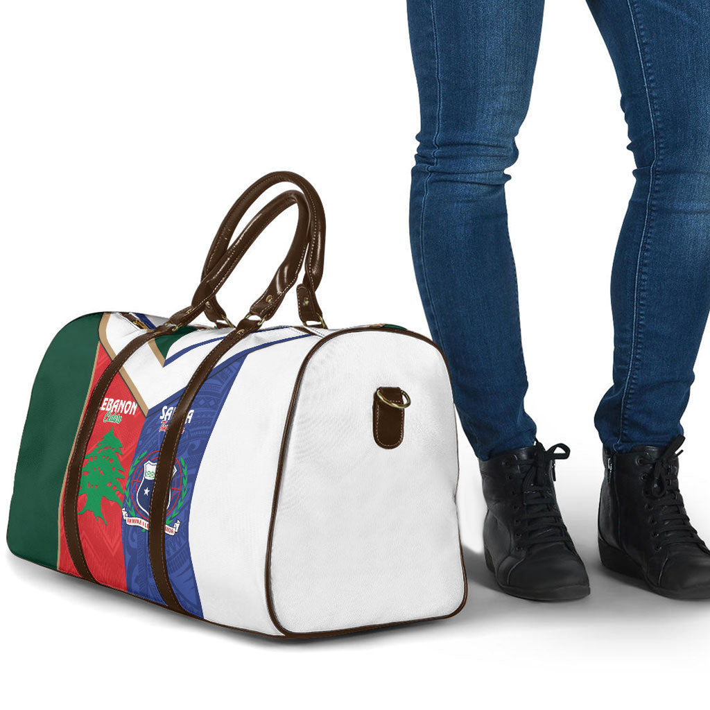 Rugby Samoa and Lebanon Travel Bag Toa Samoa Cedars Together