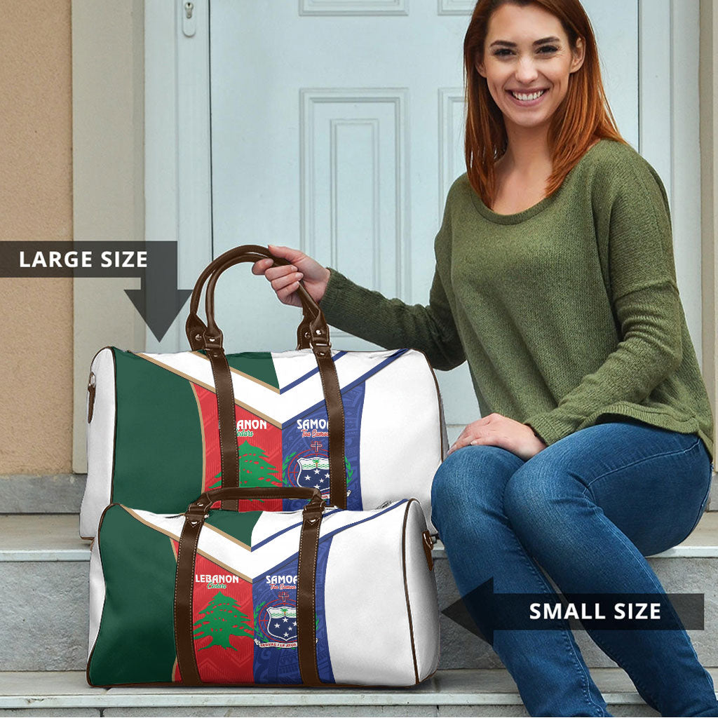 Rugby Samoa and Lebanon Travel Bag Toa Samoa Cedars Together