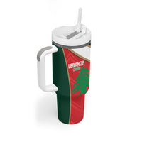 Rugby Samoa and Lebanon Tumbler With Handle Toa Samoa Cedars Together