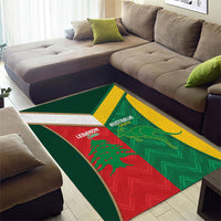 Rugby Australia and Lebanon Area Rug Aussie Kangaroos Cedars Together