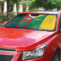 Rugby Australia and Lebanon Auto Sun Shade Aussie Kangaroos Cedars Together