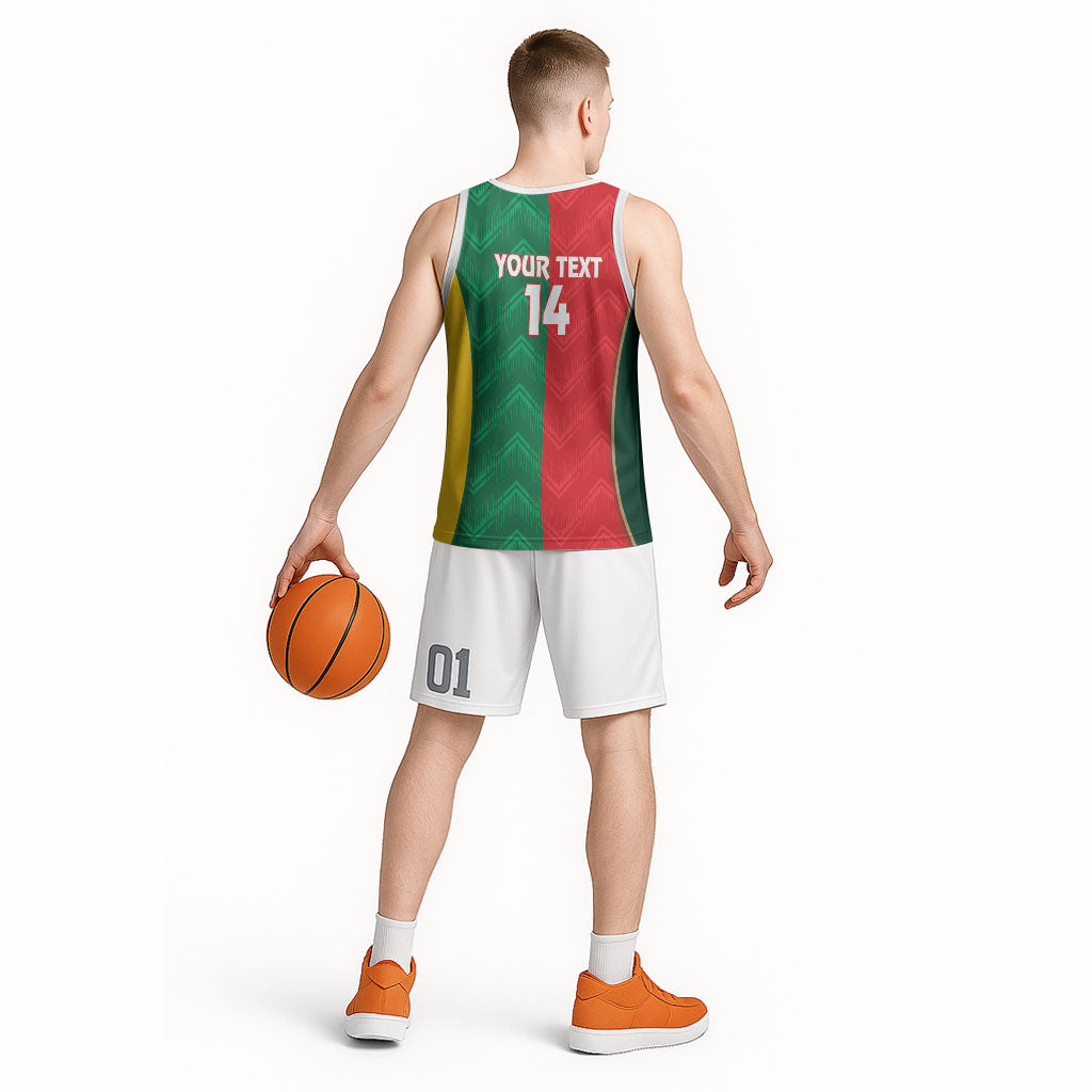 Custom Rugby Australia and Lebanon Basketball Jersey Aussie Kangaroos Cedars Together