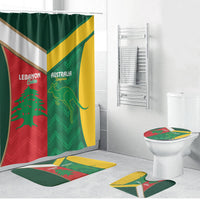 Rugby Australia and Lebanon Bathroom Set Aussie Kangaroos Cedars Together
